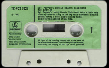 Sgt. Pepper's edición en cassette